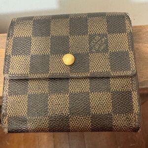 LV Damier dual snap wallet